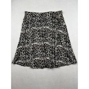 Ann Taylor Silk Blend Skirt Womens‎ M Flared Abstract